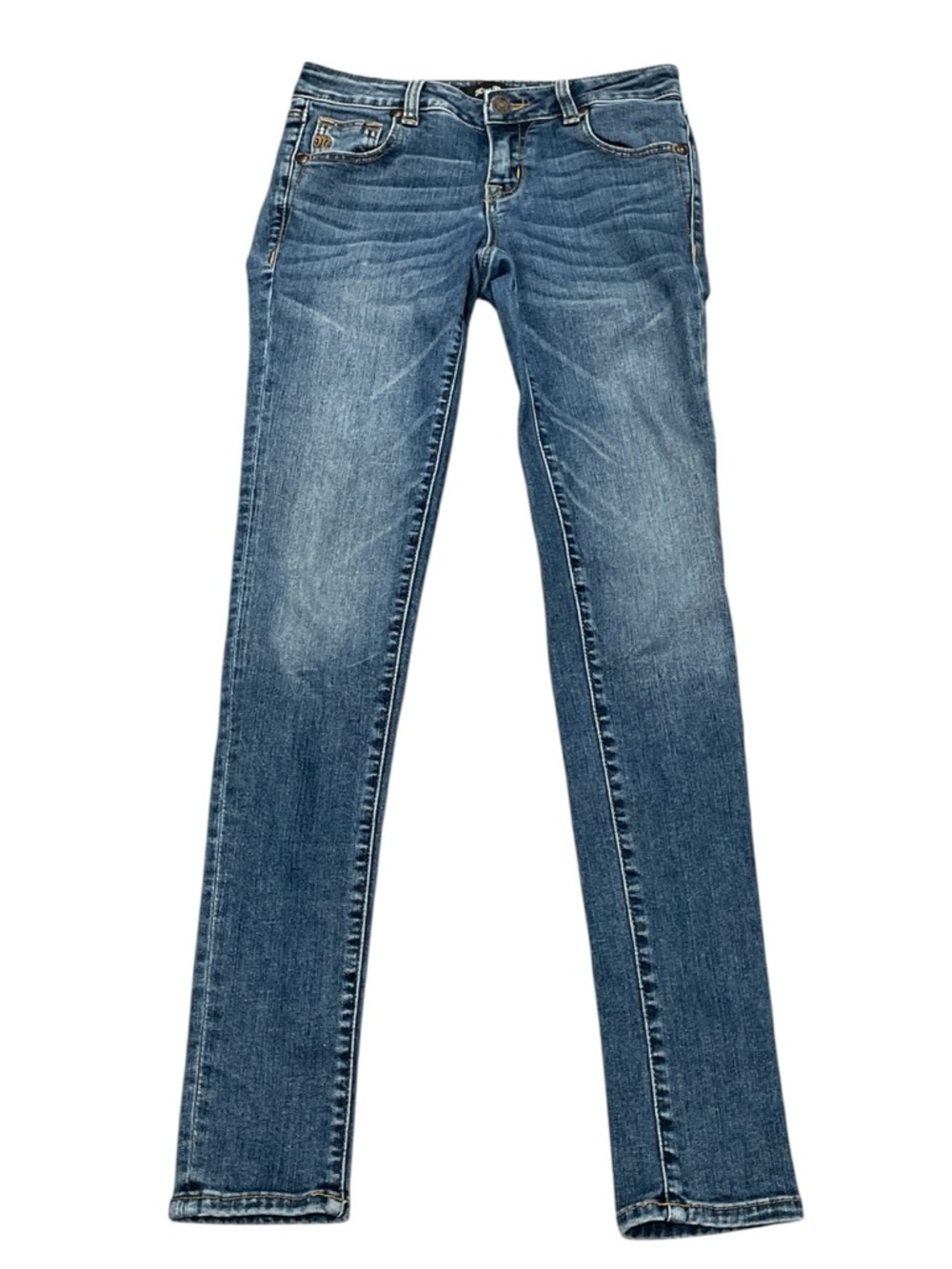 Miss Me Medium Blue Skinny Jeans Size 25 31” inseam